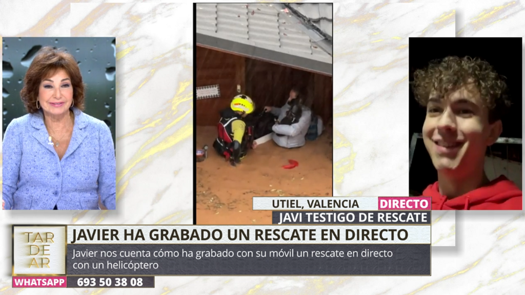 La propuesta de Ana Rosa a un joven tras grabar un rescate en directo: "Si quieres ser periodista, te recibiremos con los brazos abiertos"