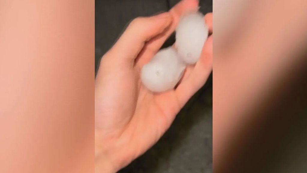 Las bolas de granizo en Almería