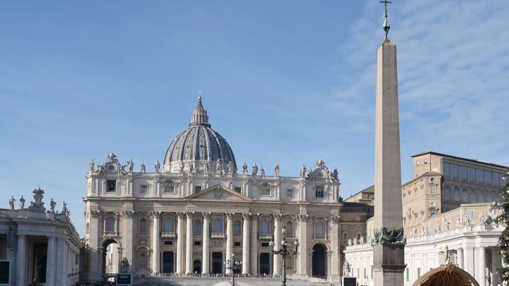 Plaza de San Pedro en el Vaticano.