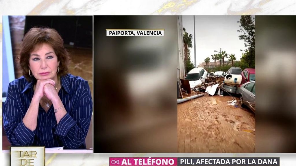 Pili, afectada por la DANA, desata las lágrimas en plató: “He visto morir a una niña delante de mi casa”