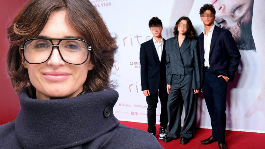 Así han crecido Orson, Ava y Lenon, los tres hijos adolescentes de Paz Vega (Fotomontaje con imágenes de Wochit y Cordon Press)