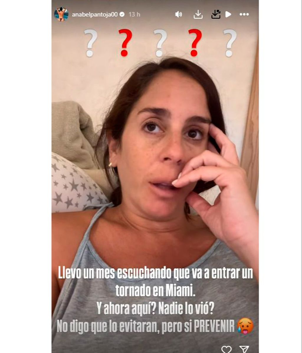 Anabel Pantoja se ha desahogado con sus seguidores tras ver las terribles consecuencias de la DANA