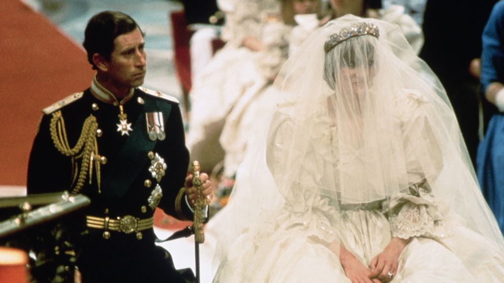 Carlos III y Lady Di el día de su boda