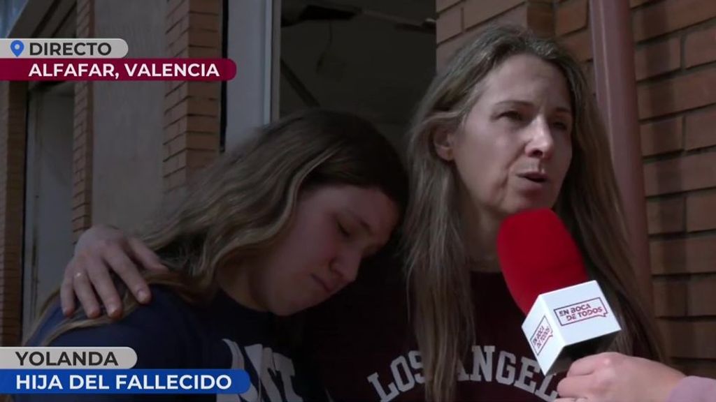 El dolor de Yolanda por su padre fallecido al socorrer a otros vecinos: "Fue para ayudar y se quedó allí"