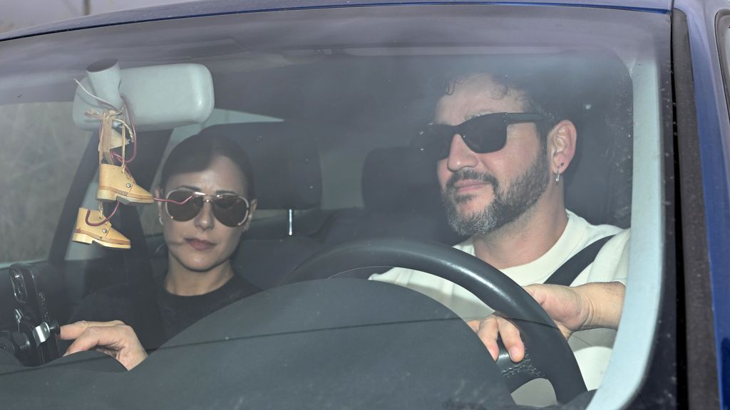 Fran Perea llegando a la boda de Víctor Elías y Ana Guerra.