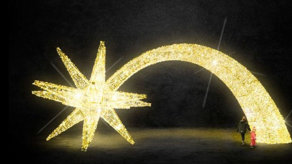 La gran estrella de Navidad de Cea Bermúdez medirá 18 metros de largo por 7 de alto