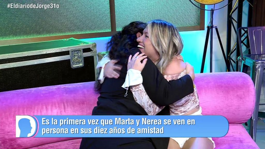 Marta y Nerea se ven por primera vez