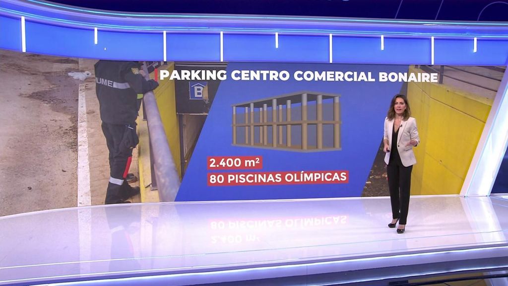 Así se inundó el parking de Bonaire con una capacidad de 80 piscinas olímpicas