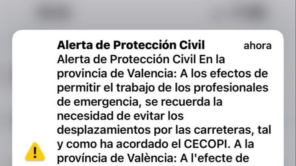 Aviso de Emergencias en dispositivos móviles.