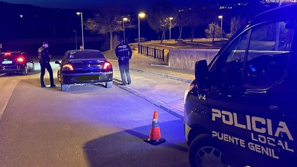 Controles policiales en Puente Genil, Córdoba