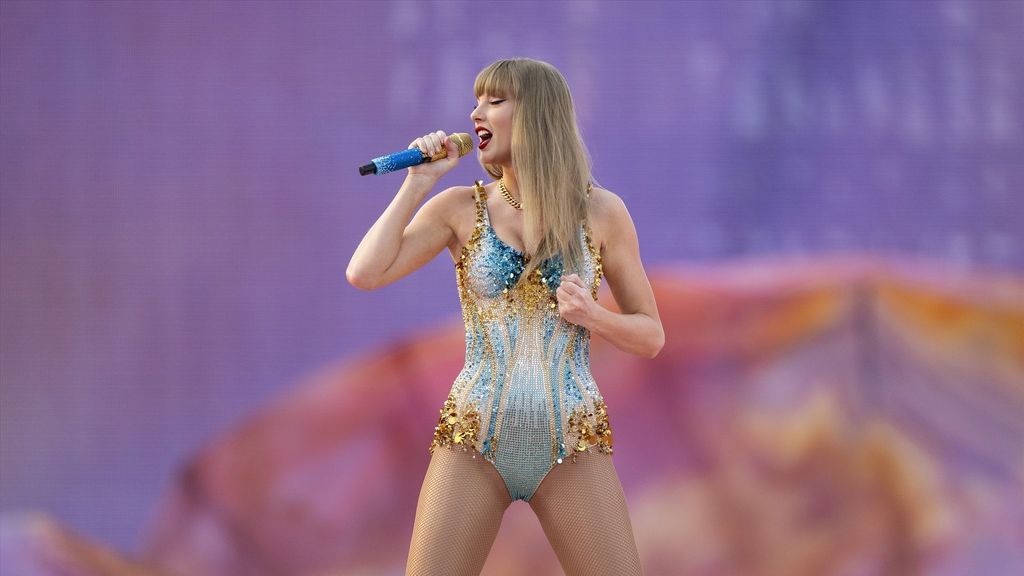 La cantante Taylor Swift durante su concierto del 'Eras Tour' en Munich, Alemania.