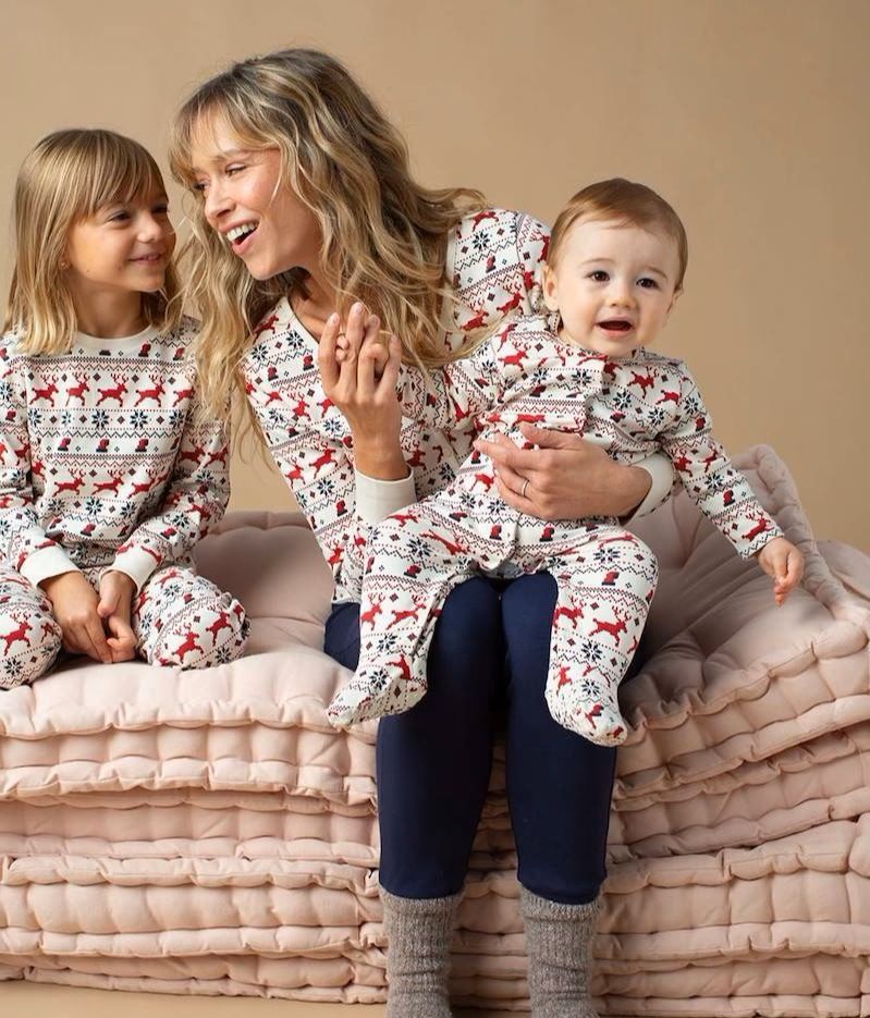 Pijama navideño con renos de Vertbaudet