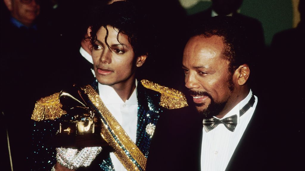 Quincey Jones junto a Michael Jackson arrasando en los Grammys hace 40 años.