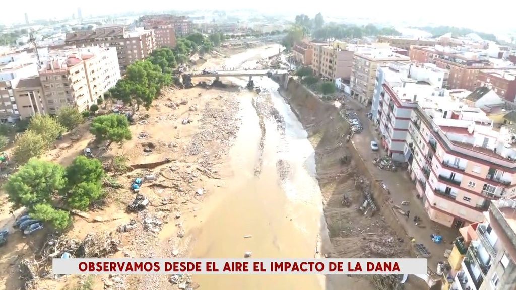 El impacto de la DANA visto desde el aire