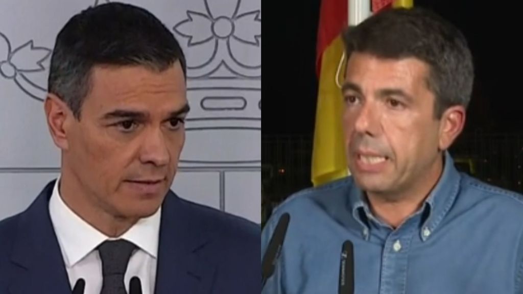 Las incongruencias de Pedro Sánchez y de Carlos Mazón en la gestión de la tragedia, vídeo a vídeo