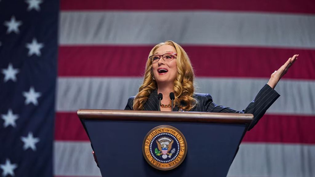 Siempre ella. Meryl Streep también lo bordó como Presidenta den 'Don't look up'