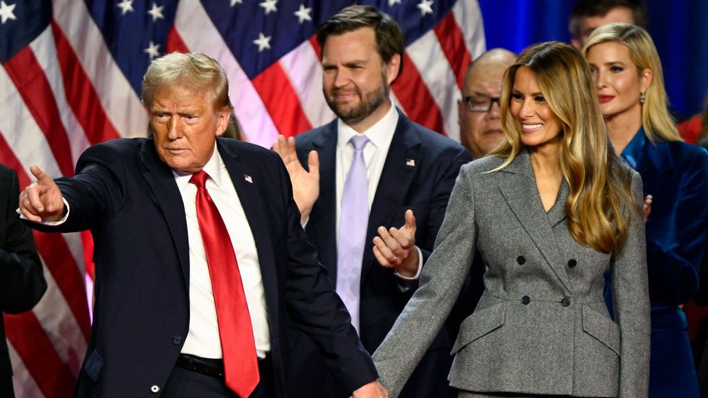 Donald y Melania Trump, tras las elecciones