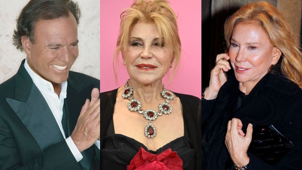 Julio Iglesias, Carmen Cervera y Alicia Koplowitz