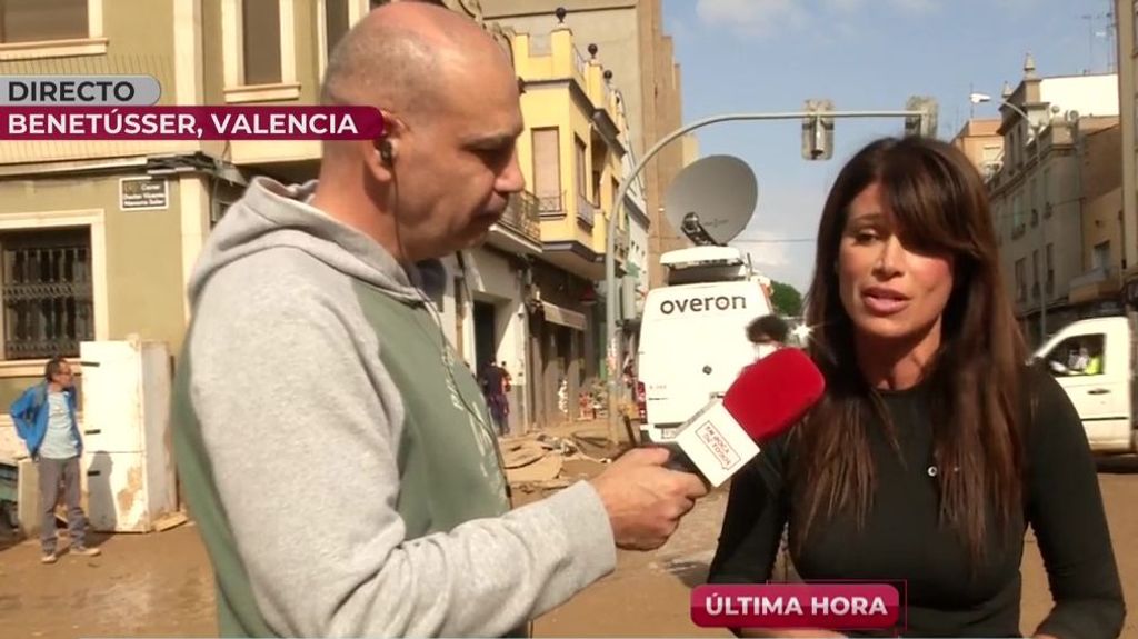 Nacho Abad y Sonia Ferrer se reencuentran en la zona cero de la DANA: "La gente pide psicólogos"