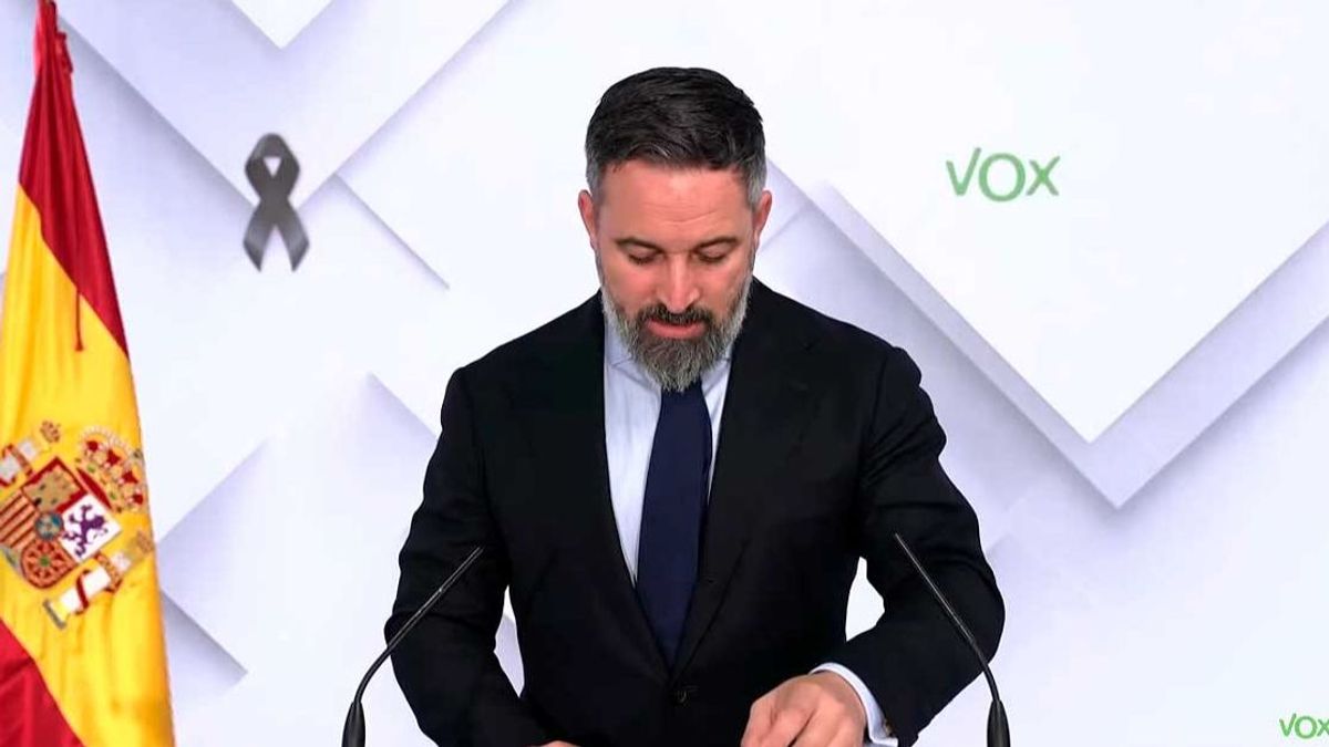 Abascal anuncia que Vox se querellará contra Pedro Sánchez por la ...