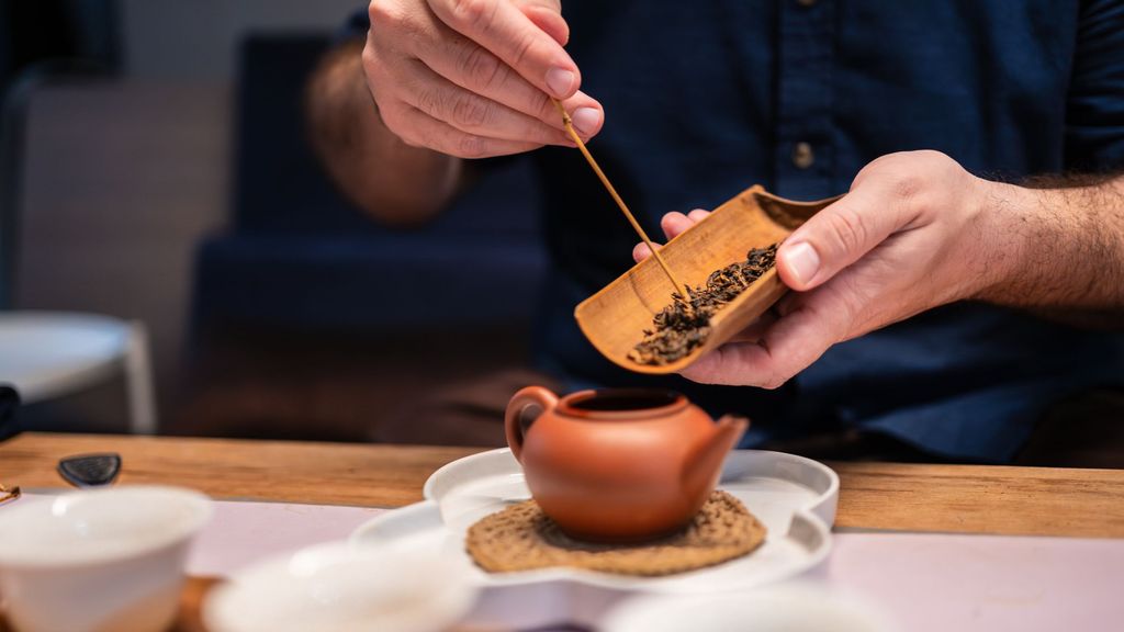 Preparación tradicional del té oolong