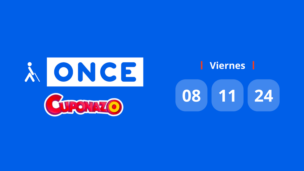 Resultado Cuponazo de la ONCE: comprobar número premiado hoy viernes 8 de noviembre de 2024