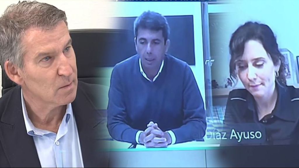 Los gestos de Feijóo y Ayuso al escuchar las explicaciones de Mazón: en el PP ya se habla de "incompetencia"