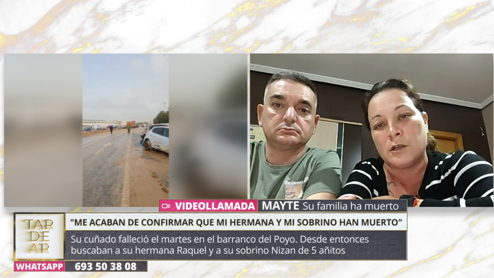 La desolación de Mayte, tras perder a su hermana y su sobrino por la DANA: "No tenía esperanzas..." TardeAR Top Vídeos 1902
