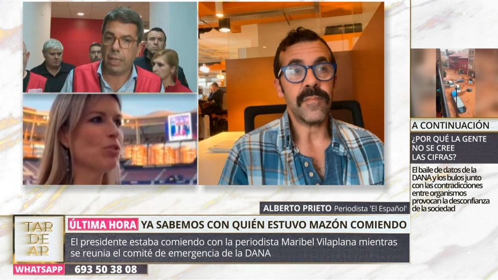 El periodista Alberto Prieto da las claves sobre la comida entre Mazón y Maribel Vilaplana TardeAR Top Vídeos 1899