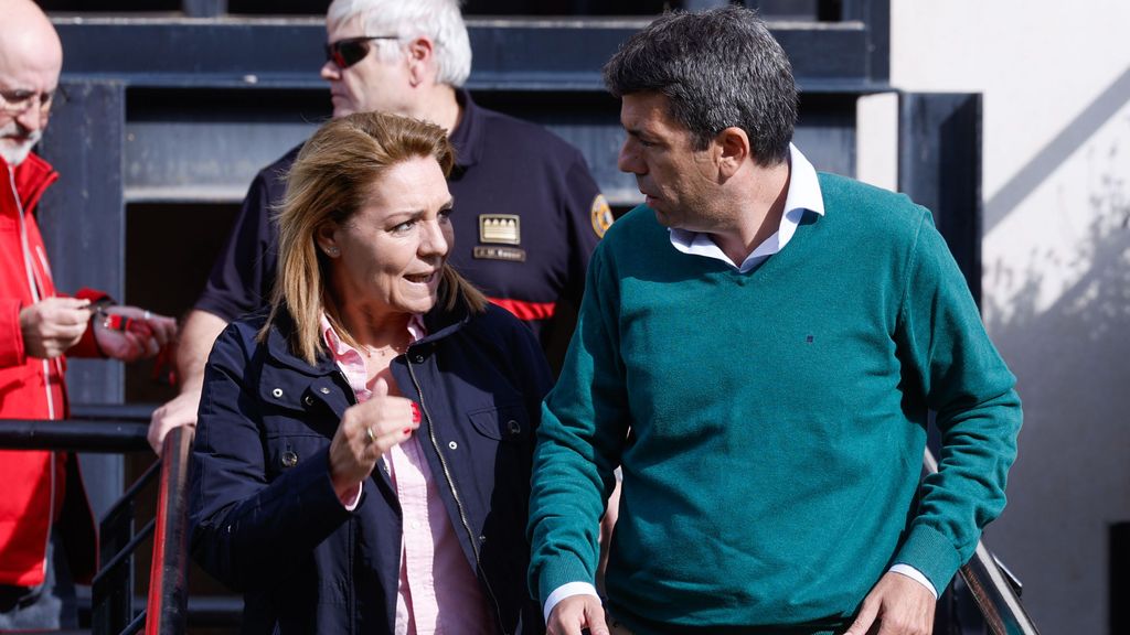 El presidente de la Generalitat valenciana Carlos Mazón y la vicepresidenta, Susana Camarero,