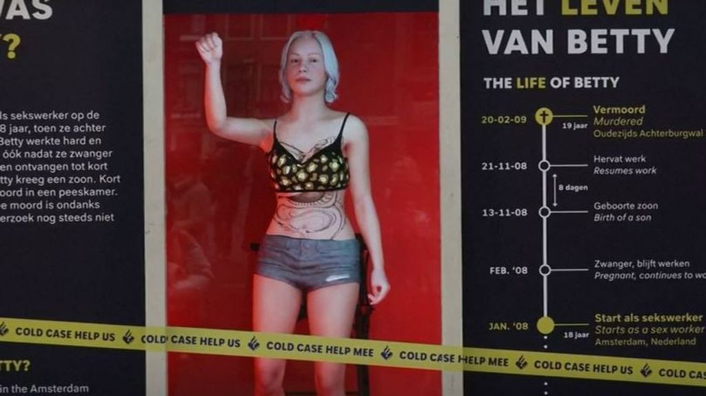 Polémica por el uso de un holograma con la imagen de una prostitua asesinada en Ámsterdam hace 15 años