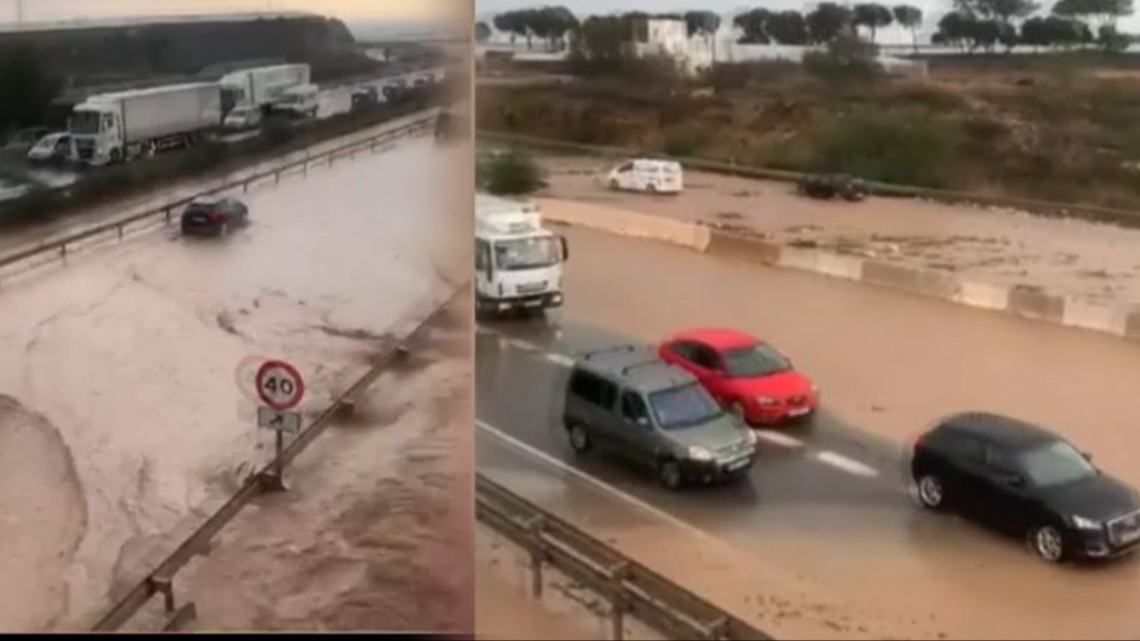 La nueva DANA llega a Almería: arrasa la autovía, desborda las rambas y se inundan los municipios