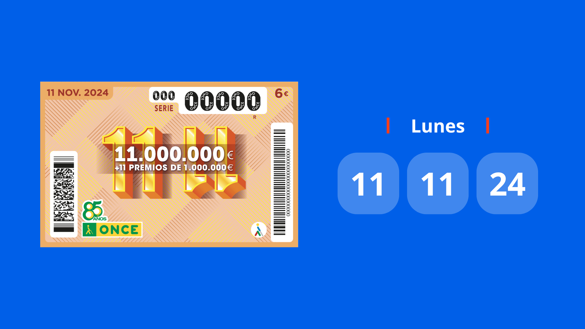 Sorteo 11 del 11 de la ONCE