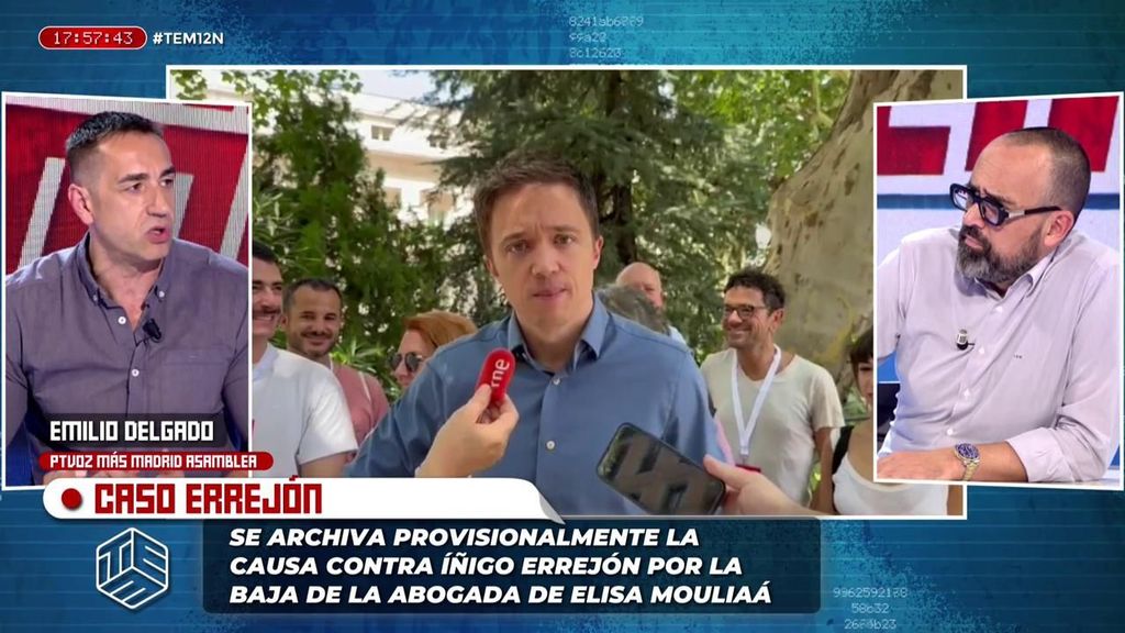 Emilio Delgado, de Más Madrid, sobre Iñigo Errejón: "Cuando le cuestionabas la relación cambiaba"