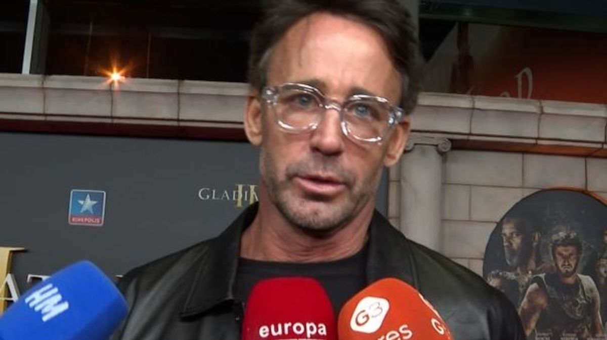 Álvaro Muñoz Escassi en el estreno de 'Gladiator II'