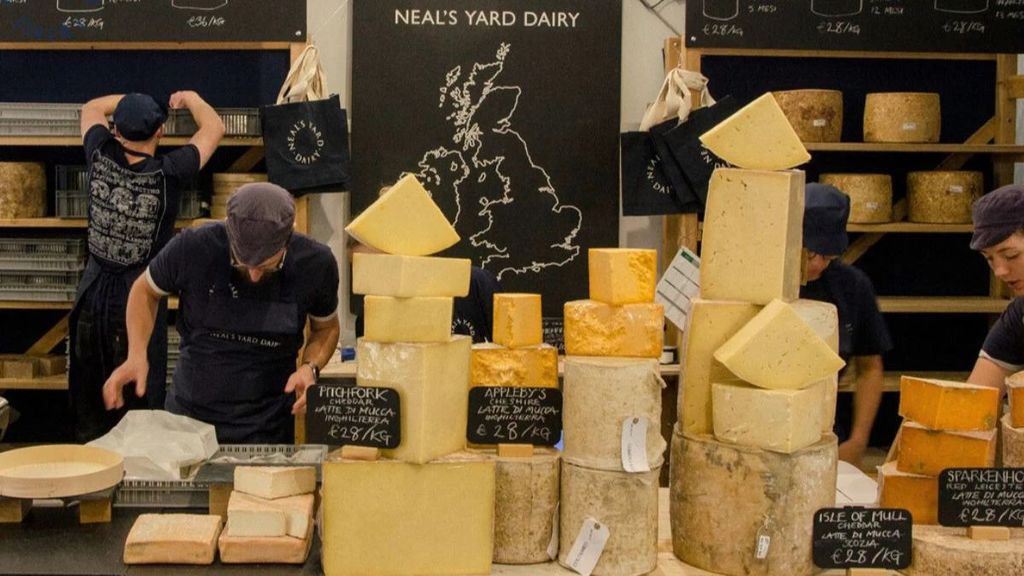 El interior de Neal's Yard Dairy