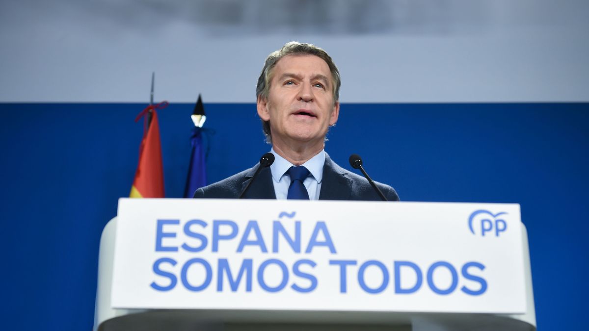 El presidente del Partido Popular, Alberto Núñez Feijóo