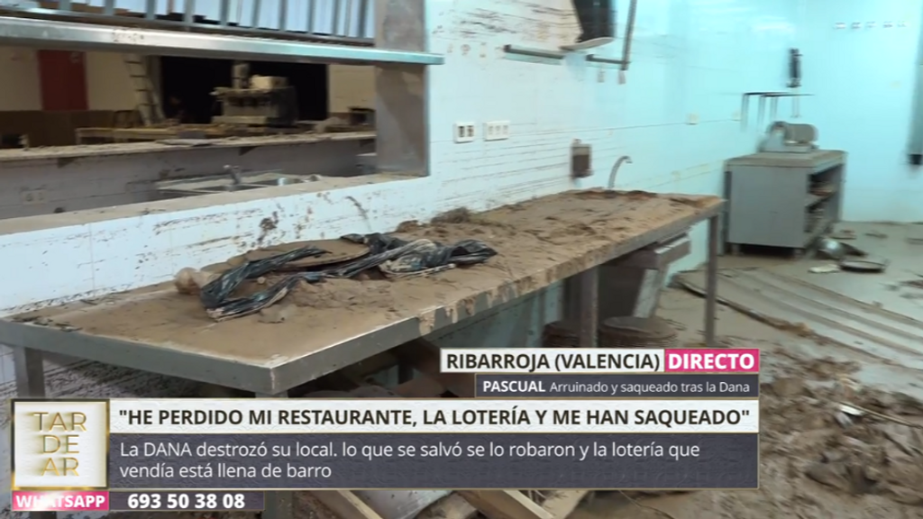 Imágenes del bar de Pascual completamente destrozado