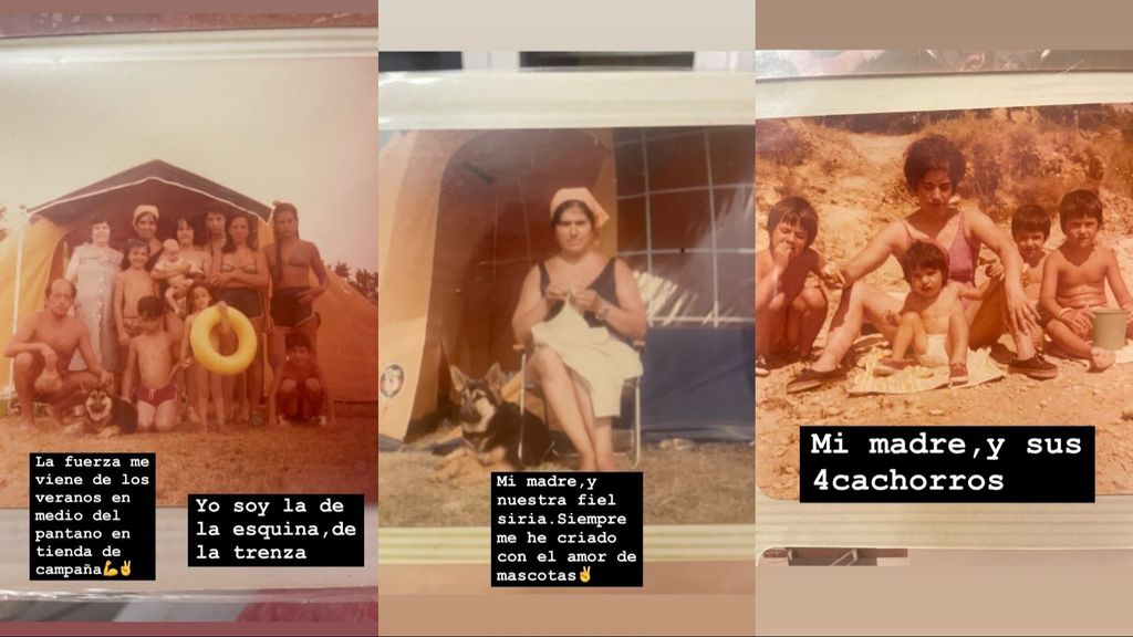 Las fotos de la infancia de Maite Galdeano