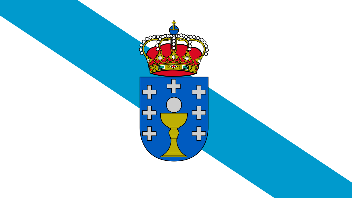 Bandera y escudo de Galicia