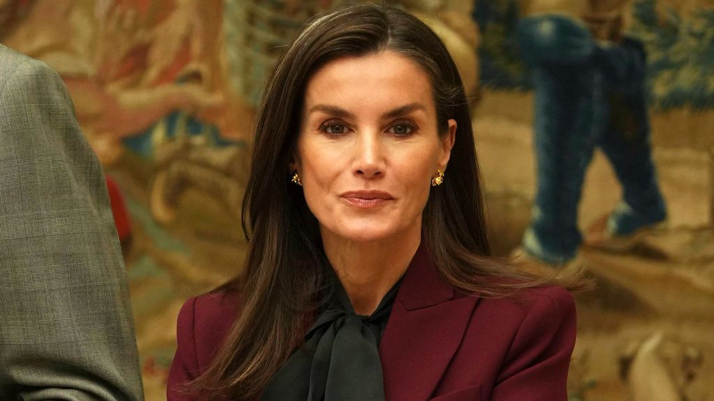 Primer plano de la reina Letizia