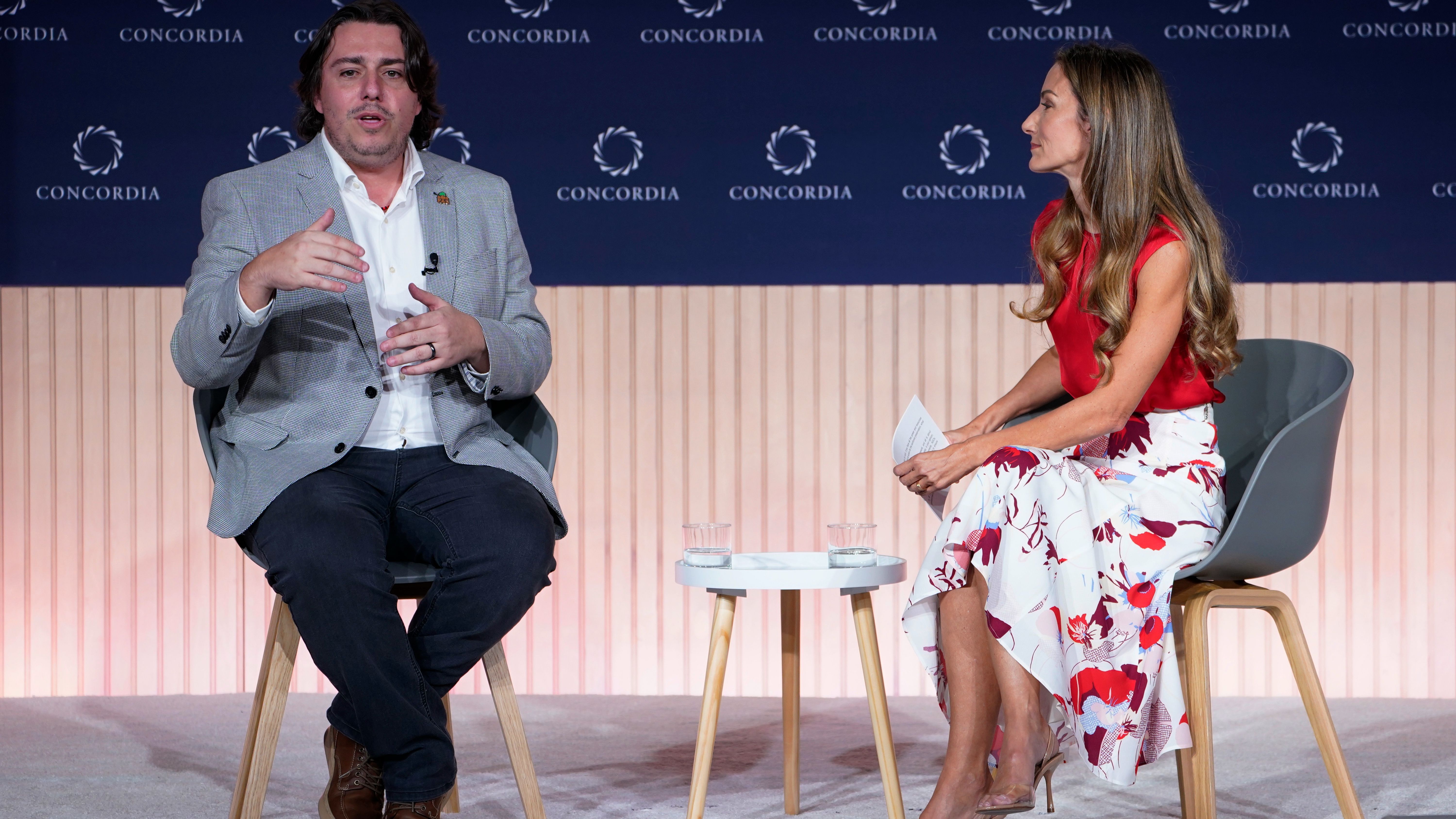Telma Ortiz, durante la Cumbre de la Concordia 2023