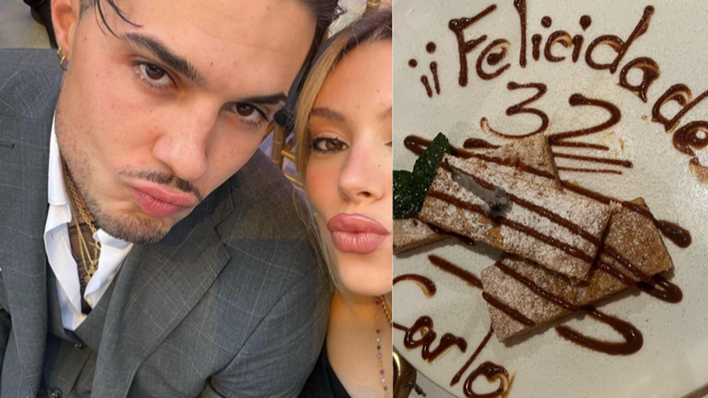 Alejandra Rubio celebra el 32 cumpleaños de Carlo Costanzia en la recta final de su embarazo