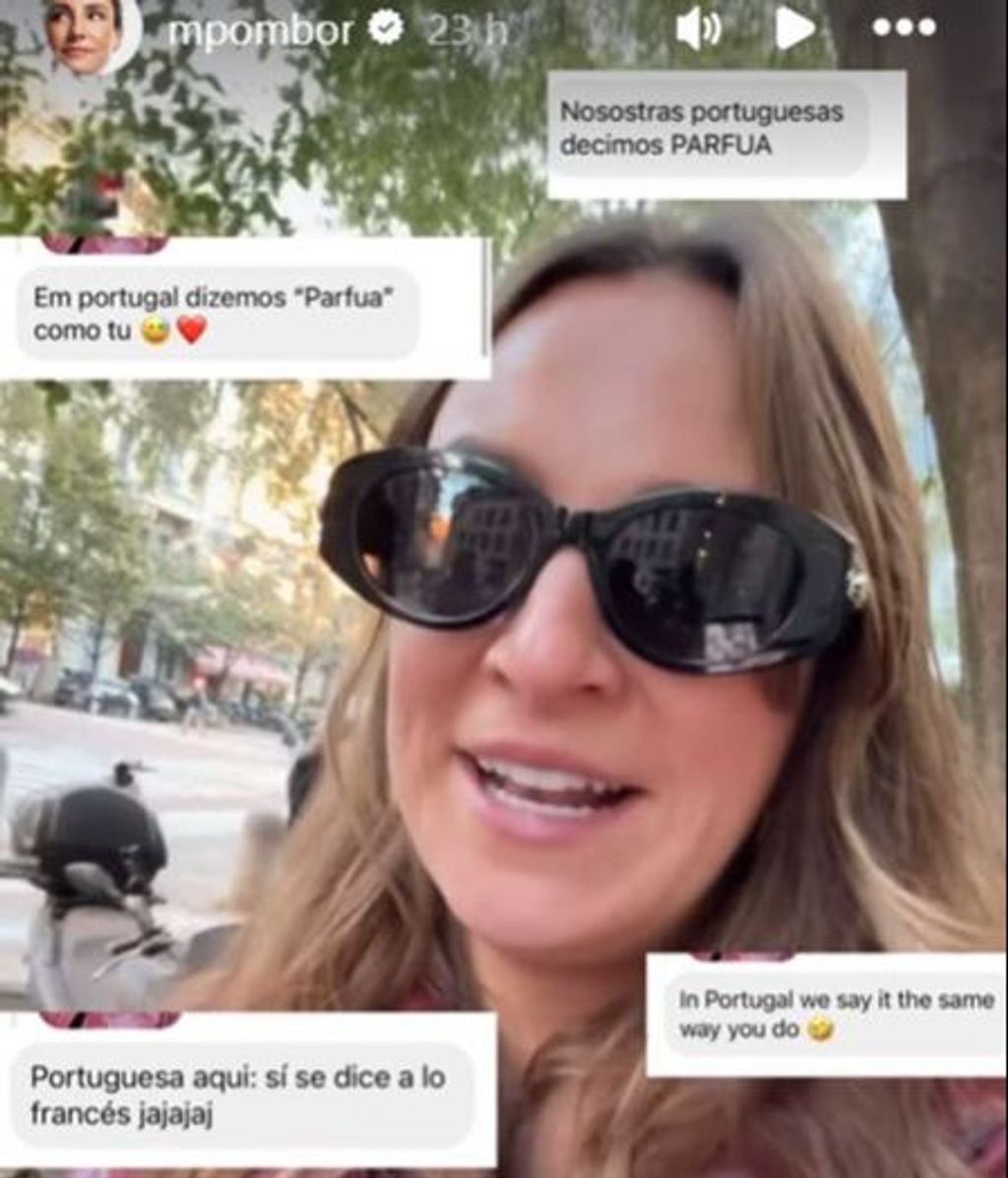 Captura de Marta Pombo en sus stories con comentarios de sus seguidores