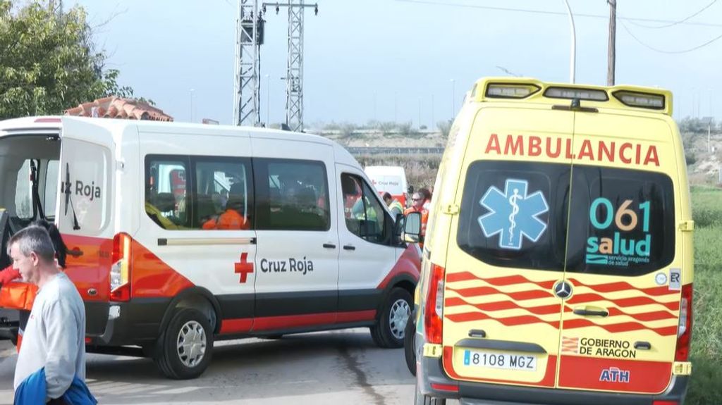 Los 57 supervivientes del incendio en la residencia de Zaragoza, trasladados a Huesca