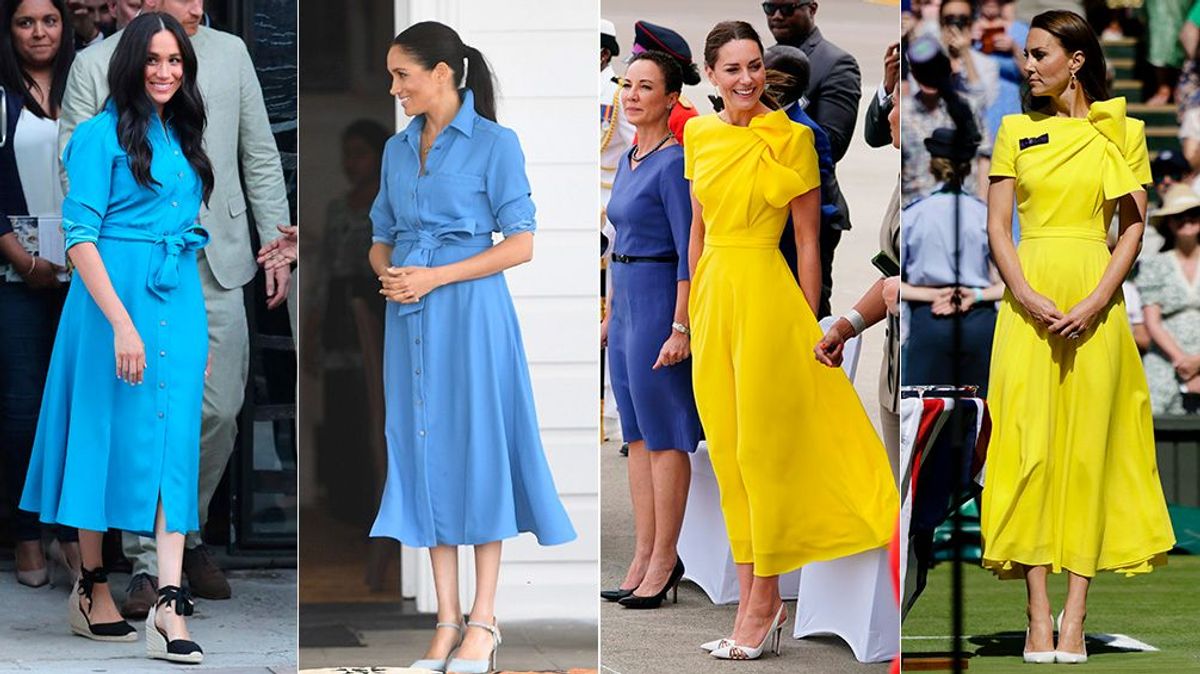 Meghan Markle y Kate Middleton reciclando vestidos