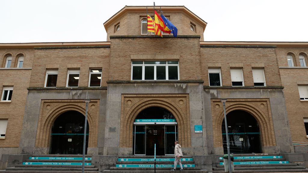 Banderas a media asta en Aragón por los fallecidos en la residencia de Villafranca de Ebro