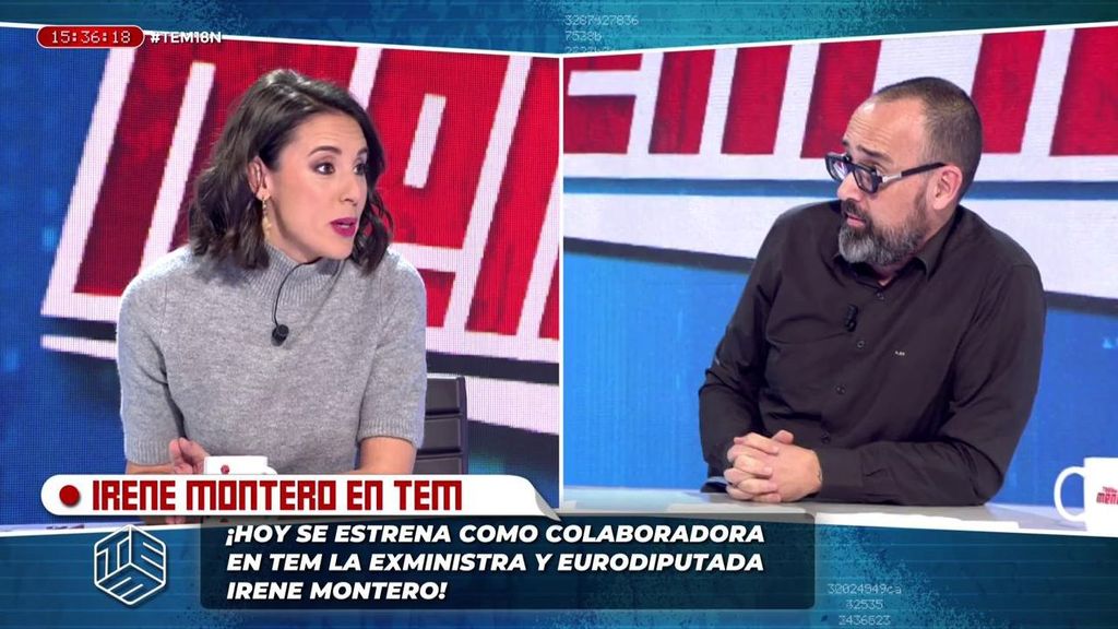 Risto, ante la petición de Irene Montero en su estreno como colaboradora: