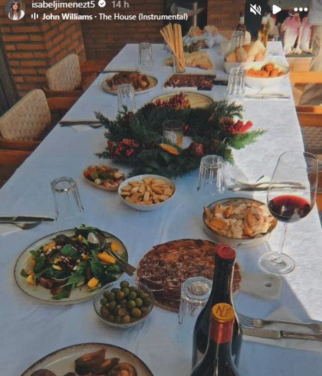 La comida de navidad den casa de Sara Carbonero