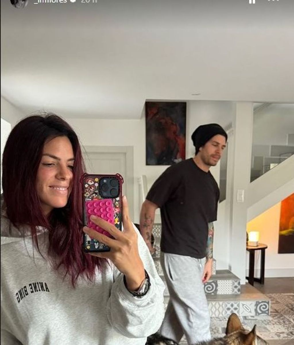 Laura Matamoros con su hermano Diego